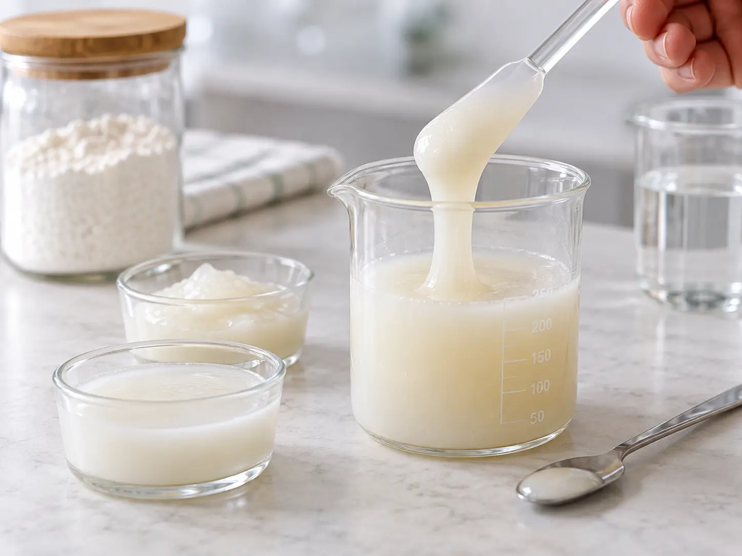 Clean Label Starch cold mixing hydration and viscosity testing