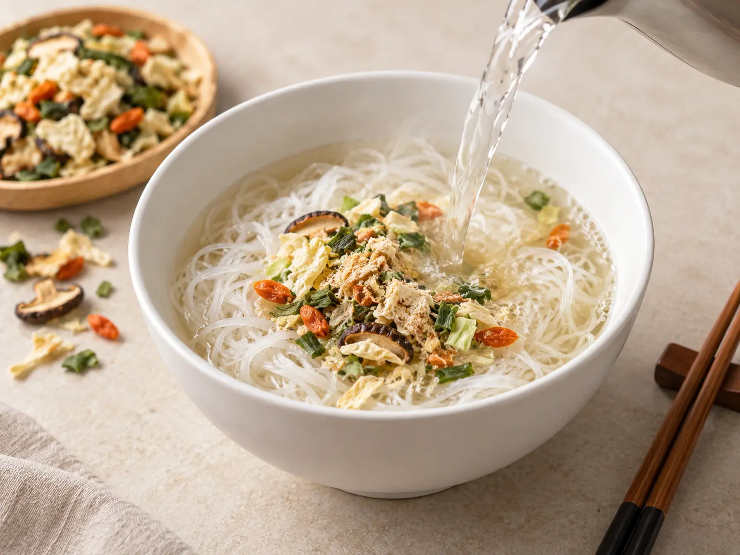 Clean Label Starch for instant noodle mix hydration and preparation