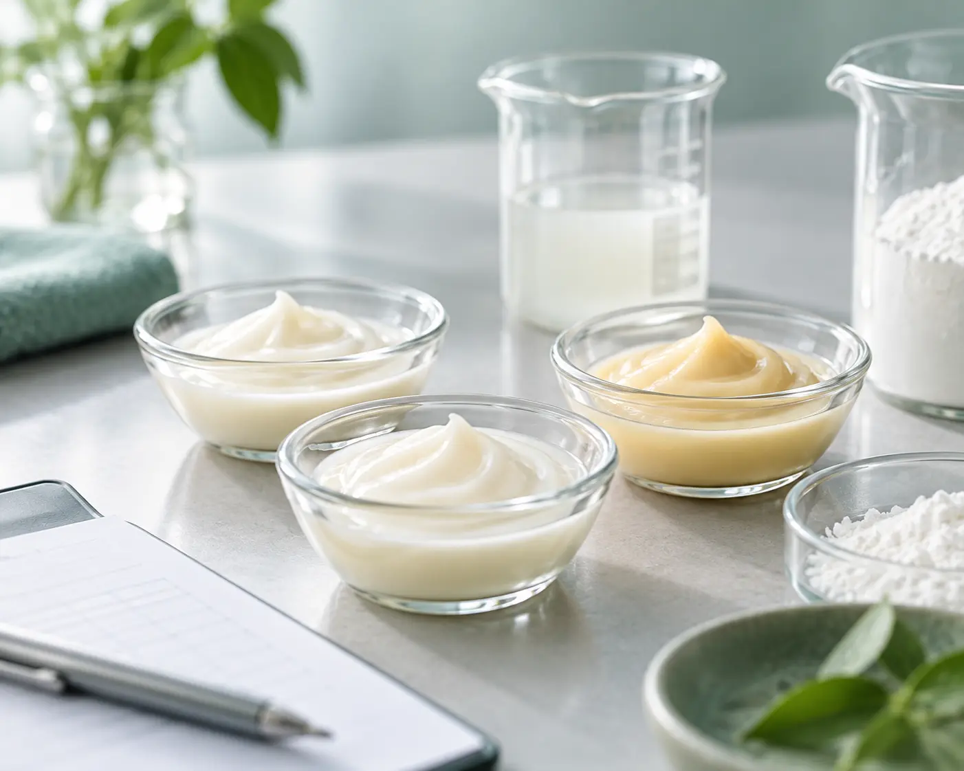 Clean Label Starch formulation testing and technical evaluation in food lab