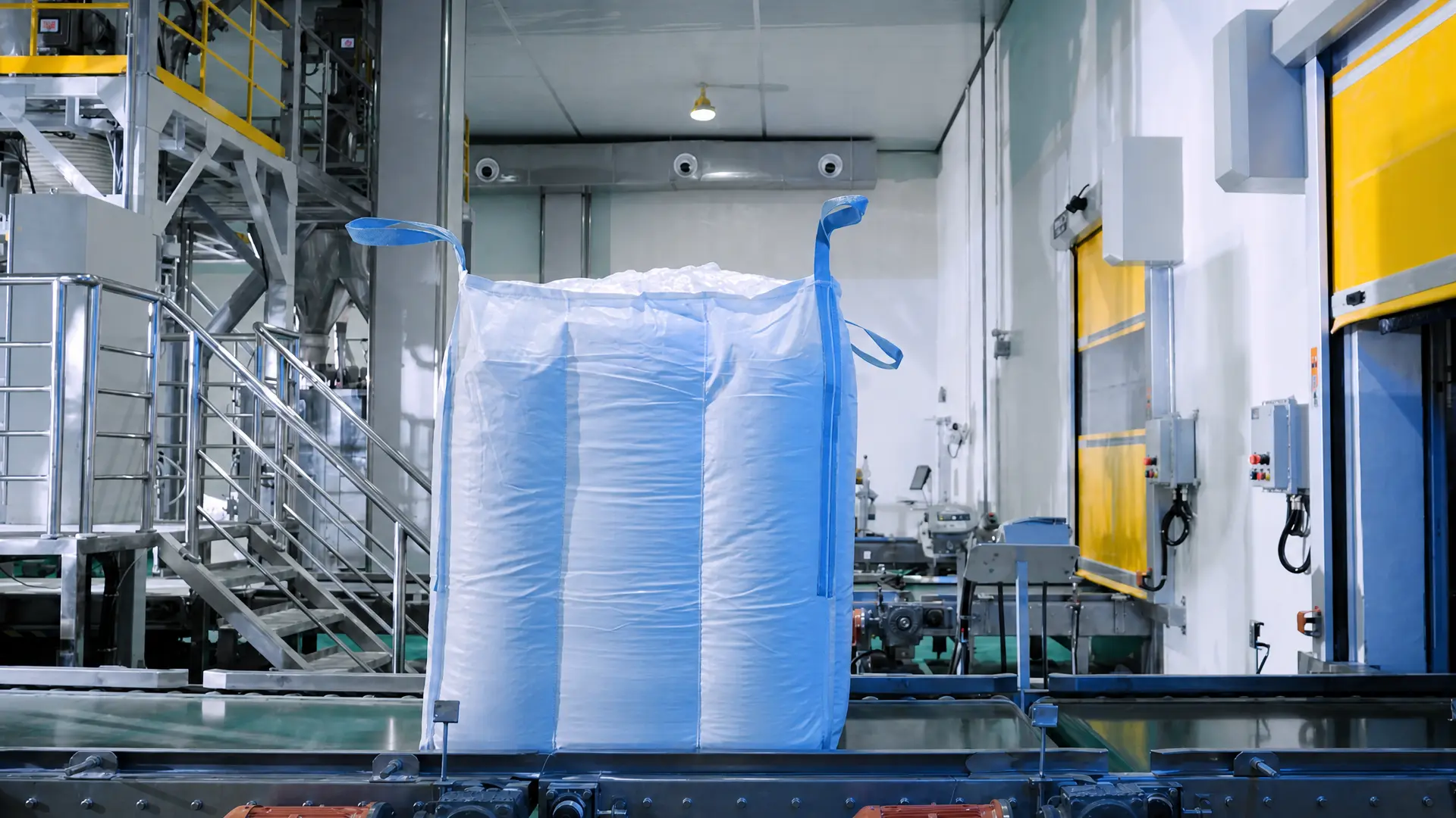 modified starch bulk bag on industrial production line