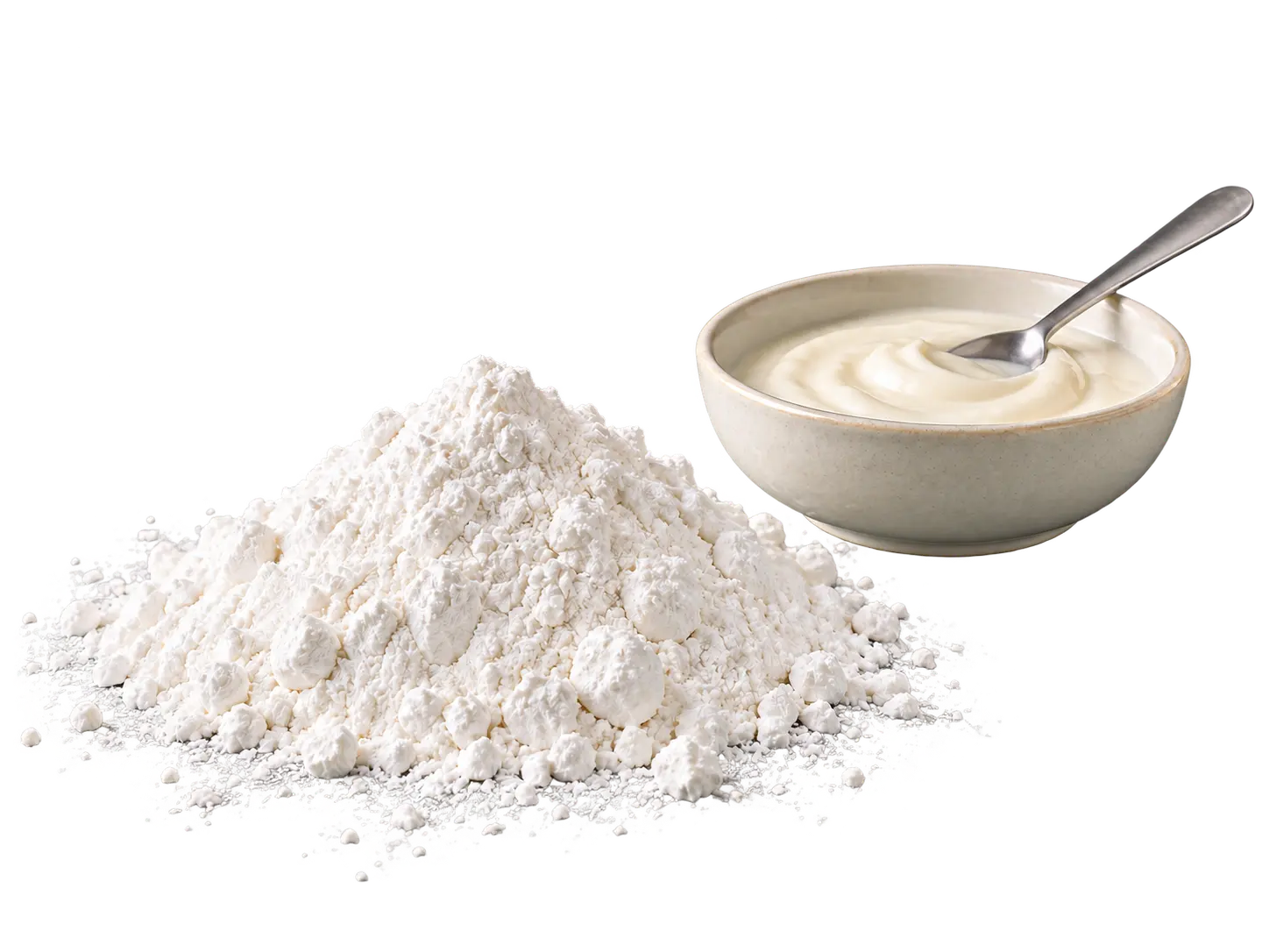clean label starch white powder and creamy sauce for clean label food formulation