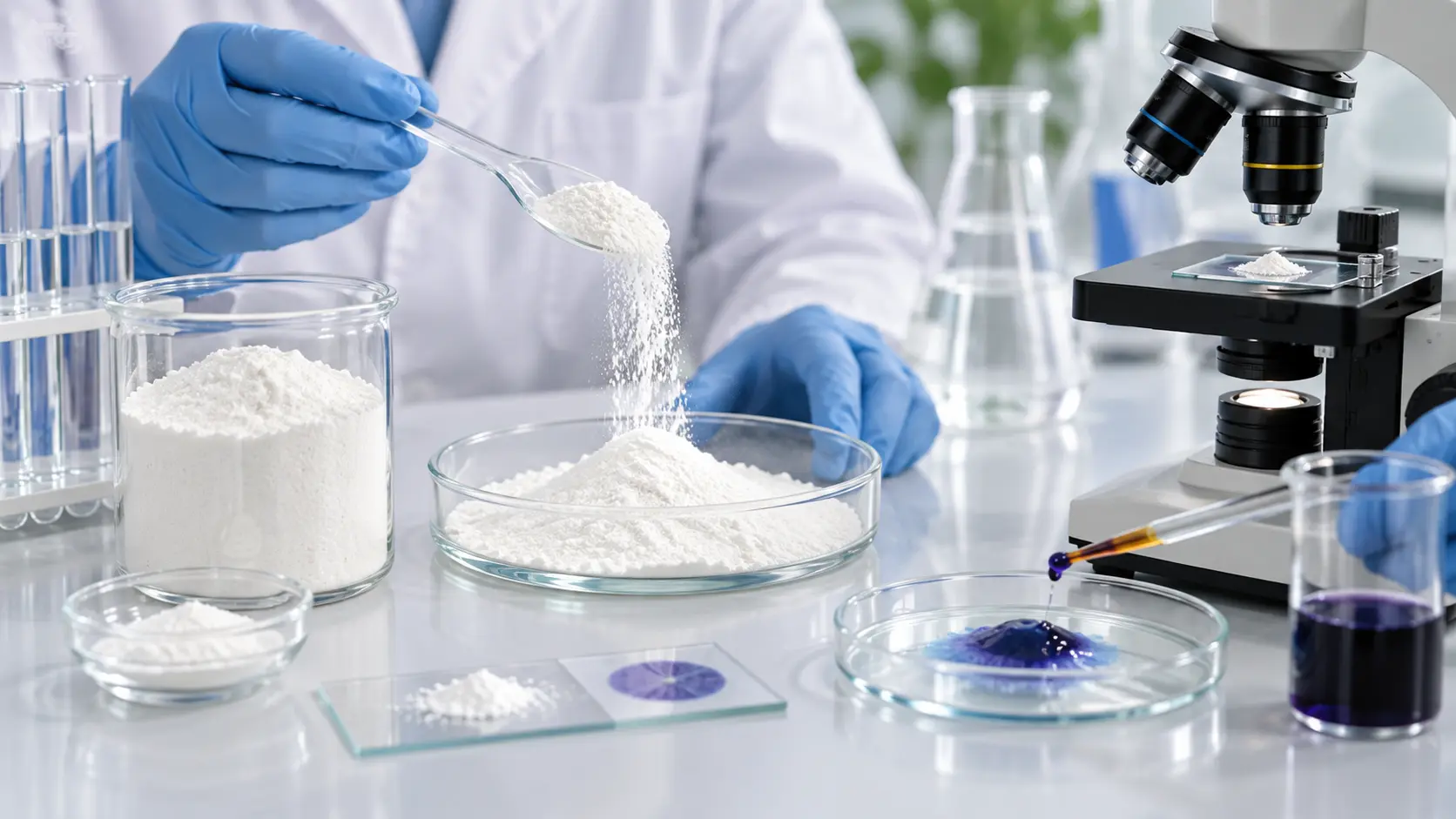 E1452 INS 1452 Starch Aluminium Octenyl Succinate modified starch laboratory testing