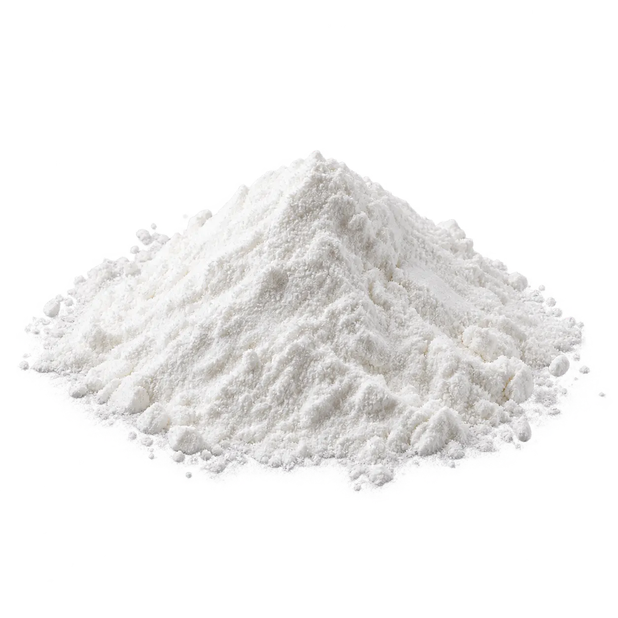 Food-grade modified starch fine white powder pile