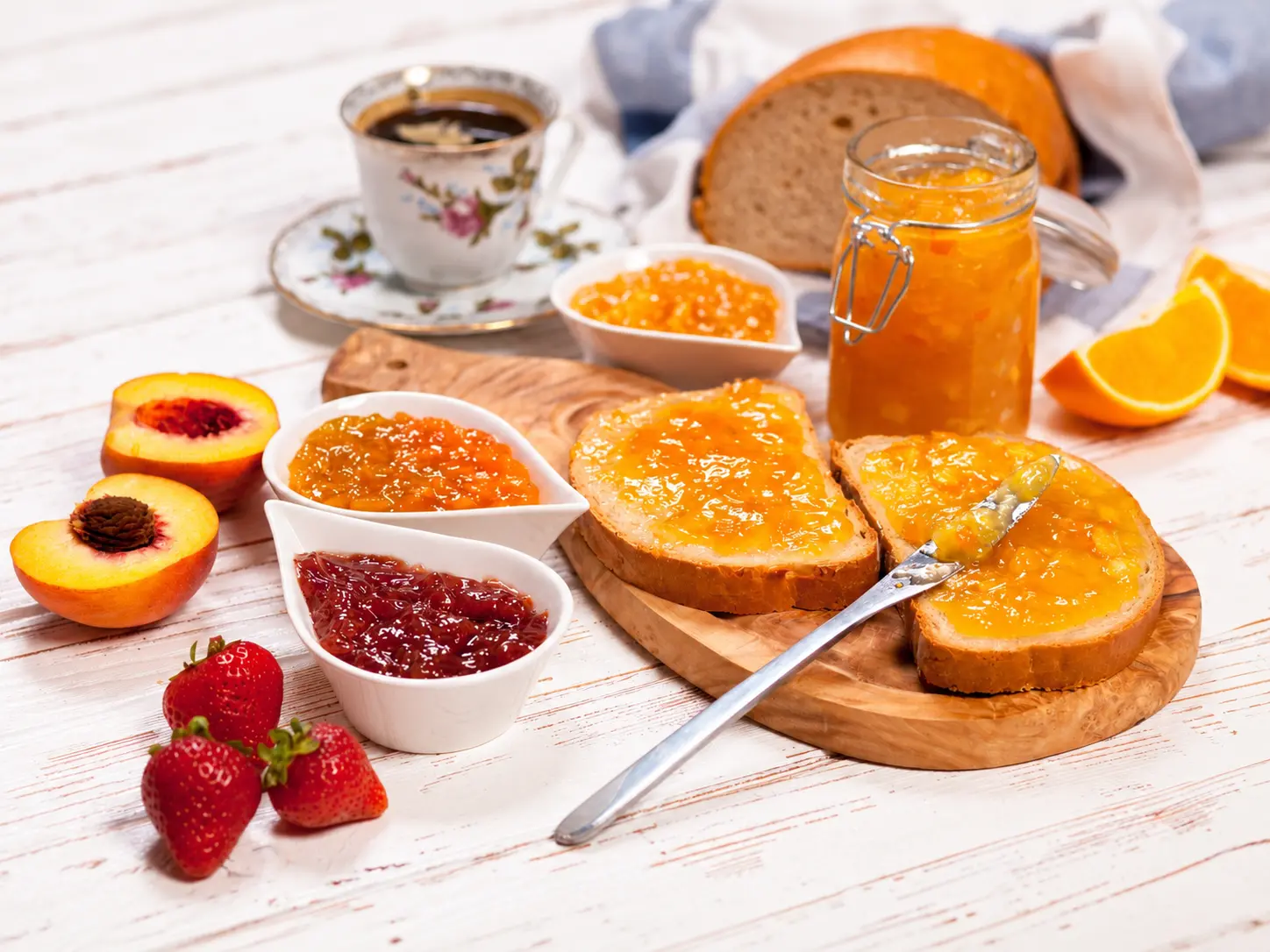Modified starch fruit jam and sauce application